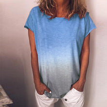 Load image into Gallery viewer, Gradient Rainbow Print T-shirt