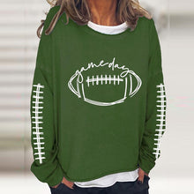 Load image into Gallery viewer, Women&#39;s Gameday Football Lover Casual Long-Sleeve T-Shirt