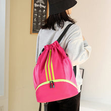 Load image into Gallery viewer, Large Nylon Drawstring Pocket Backpack