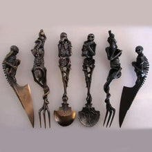Load image into Gallery viewer, Halloween Gift Skeletal Cutlery Sets