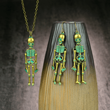 Load image into Gallery viewer, Retro Skeleton Man Necklace