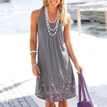 Load image into Gallery viewer, Sleeveless Printed Loose Dress