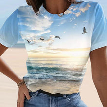 Load image into Gallery viewer, Women&#39;s Casual 3D Printed Painting T-shirt