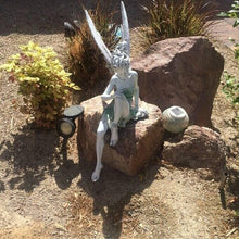 Load image into Gallery viewer, Sitting Fairy Garden Statue