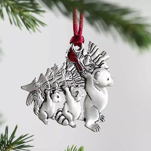 Solid Pewter Christmas Tree Ornament
