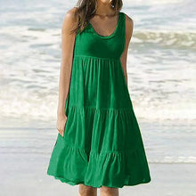 Load image into Gallery viewer, Sleeveless Crewneck Panel Dress
