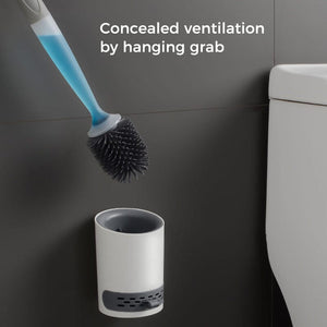 Silicone Toilet Brush with Refillable Dispenser💦