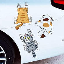 Load image into Gallery viewer, Cute Cat Cartoon Decal Car Stickers, 3 pcs