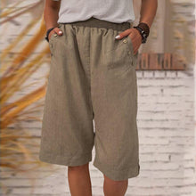 Load image into Gallery viewer, Solid Color Cotton and Linen Pants