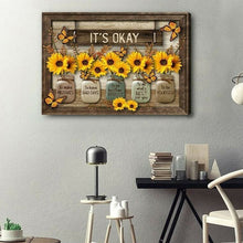 Load image into Gallery viewer, Butterfly Sunflowers Wall Art