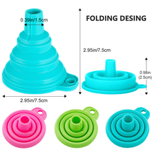 Load image into Gallery viewer, Kitchen Folding Silicone Funnel