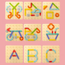 Load image into Gallery viewer, 🌈💐Montessori Pegboard Puzzle💐