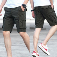 Load image into Gallery viewer, Men multi-pocket overalls shorts