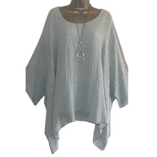Load image into Gallery viewer, Solid Color Batwing Casual Loose T-shirt