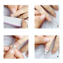 Load image into Gallery viewer, Glue-On French Manicure Nails Kit (100 pcs)