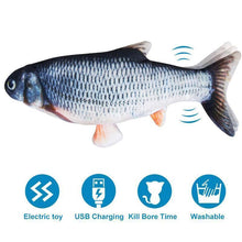 Load image into Gallery viewer, 🐟Plush Simulation USB Charging Cat Fish Toy🐟