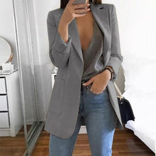 Load image into Gallery viewer, Women&#39;s Fashion Lapel Slim Cardigan Temperament Suit Jacket