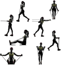 Load image into Gallery viewer, Double Toning Resistance Tube Heavy Quality Exercise Band for Stretching