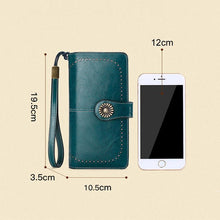 Load image into Gallery viewer, Long retro phone wallet -Cow Leather