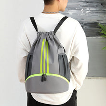 Load image into Gallery viewer, Large Nylon Drawstring Pocket Backpack