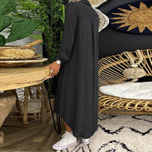 Load image into Gallery viewer, Women&#39;s Solid Color Long Sleeve Casual Denim Dress