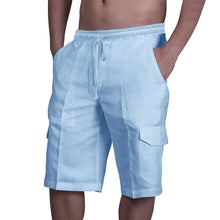 Load image into Gallery viewer, Men&#39;s Casual Linen Shorts