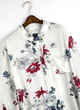 Load image into Gallery viewer, Floral Casual Stand Collar Long Sleeve Blouses