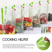 Load image into Gallery viewer, Hands-Free Food Storage Bags Clip Racks Holder