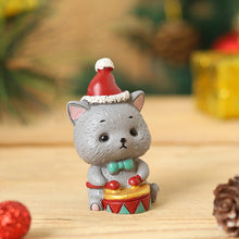 Load image into Gallery viewer, Handmade Animal Santa Ornaments