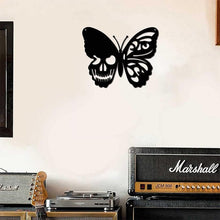Load image into Gallery viewer, Metal Skull Butterfly Wall Decoration