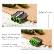 Load image into Gallery viewer, Two finger shaved fruit peeler