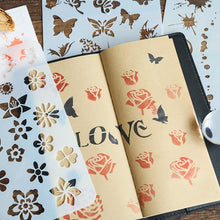 Load image into Gallery viewer, DIY Embossing Painting Template with Inkpad Fingertip Applicator Tool