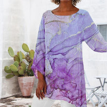 Load image into Gallery viewer, WOMEN&#39;S MARBLE PRINT VINTAGE CASUAL TOP