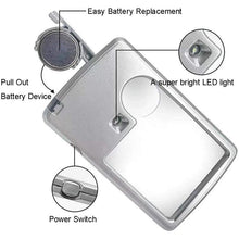 Load image into Gallery viewer, LED Card Type Magnifier for Reading