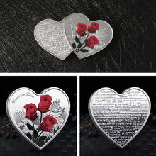 Load image into Gallery viewer, Rose Heart-Shaped Commemorative Coin