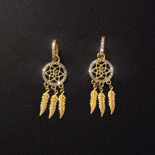 Load image into Gallery viewer, Dreamcatcher Crystal Charm Earrings