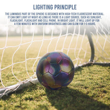 Load image into Gallery viewer, Reflective Luminous Soccer Ball