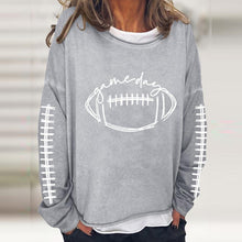 Load image into Gallery viewer, Women&#39;s Gameday Football Lover Casual Long-Sleeve T-Shirt