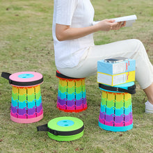 Load image into Gallery viewer, RETRACTABLE FOLDING STOOL