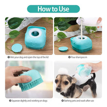 Load image into Gallery viewer, 💦Soft Silicone Pet Shampoo Massage Dispenser Shower Brush💦