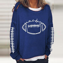 Load image into Gallery viewer, Women&#39;s Gameday Football Lover Casual Long-Sleeve T-Shirt