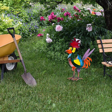 Load image into Gallery viewer, Funny garden rooster statue