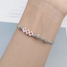 Load image into Gallery viewer, Peach Blossom Adjustable Braided Bracelet