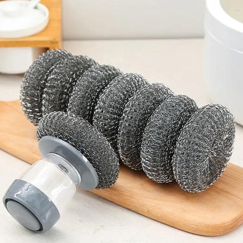💦Kitchen Soap Press Dispensing Palm Brush💦
