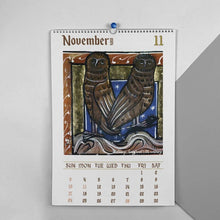 Load image into Gallery viewer, 🦉Weird Medieval Owl Calendar 2024📅