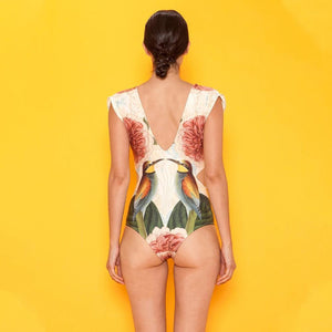 One-piece swimsuit Multicolor artistic style