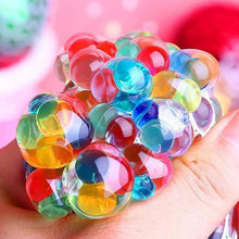 Load image into Gallery viewer, Rainbow Squeeze Ball Mesh Ball