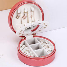 Load image into Gallery viewer, Three layers round portable jewelry box