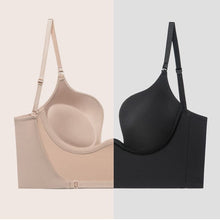 Load image into Gallery viewer, Deep U Plunge Push Up Backless Bra