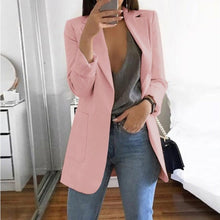 Load image into Gallery viewer, Women&#39;s Fashion Lapel Slim Cardigan Temperament Suit Jacket